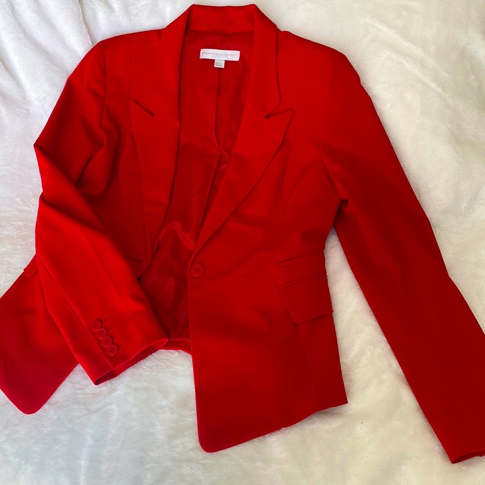 Womens NY&Co Red Blazer